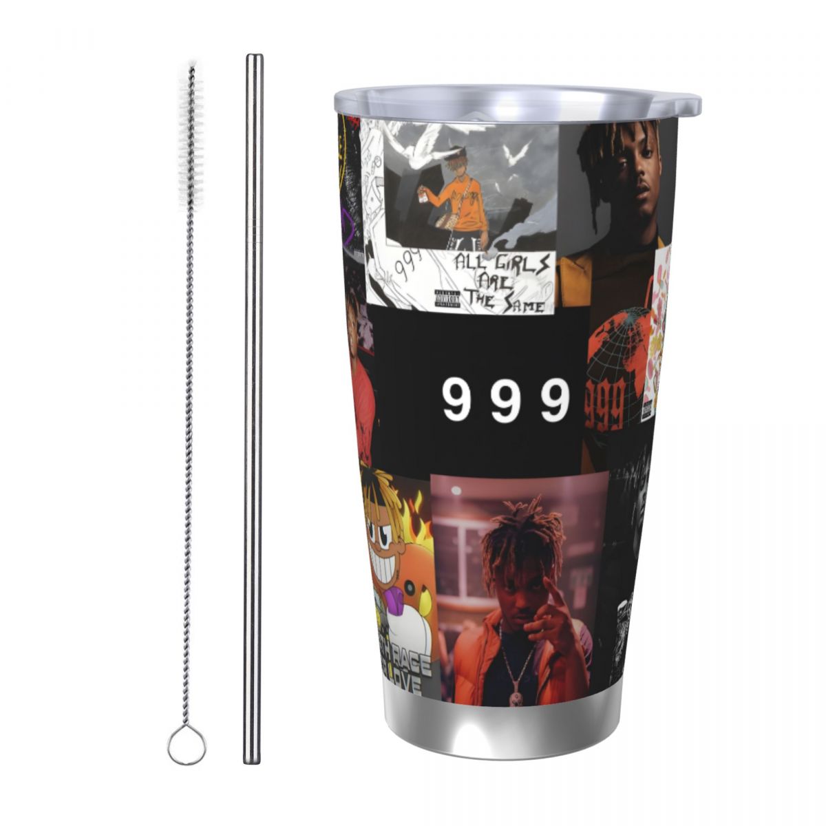 Flask Stainless Steel - J-Juice-Wrld 20オンス ステンレス製 保温保冷 カップ 車用