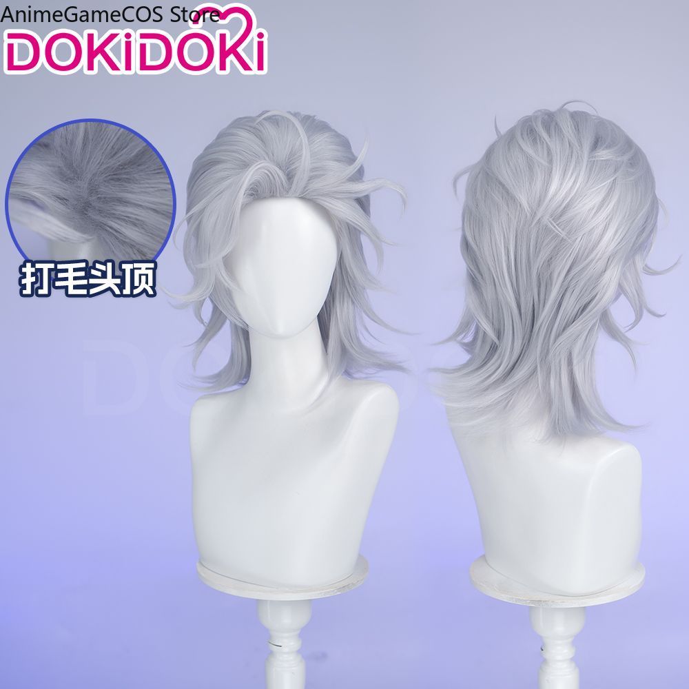 Men Accessories Silver - アニメレコードオブラグナロクハデスコスプレウィッグ特別なシルバーグレーの髪コミコン小道具ロールプレイアクセサリー男性ハロウィンギフト