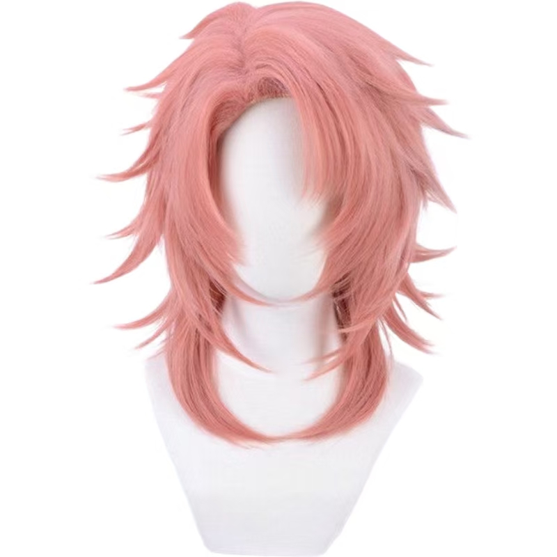 サビト コスプレウィッグ ピンク オレンジ マルレット ウル - Mens Accessories Style のレビューと価格