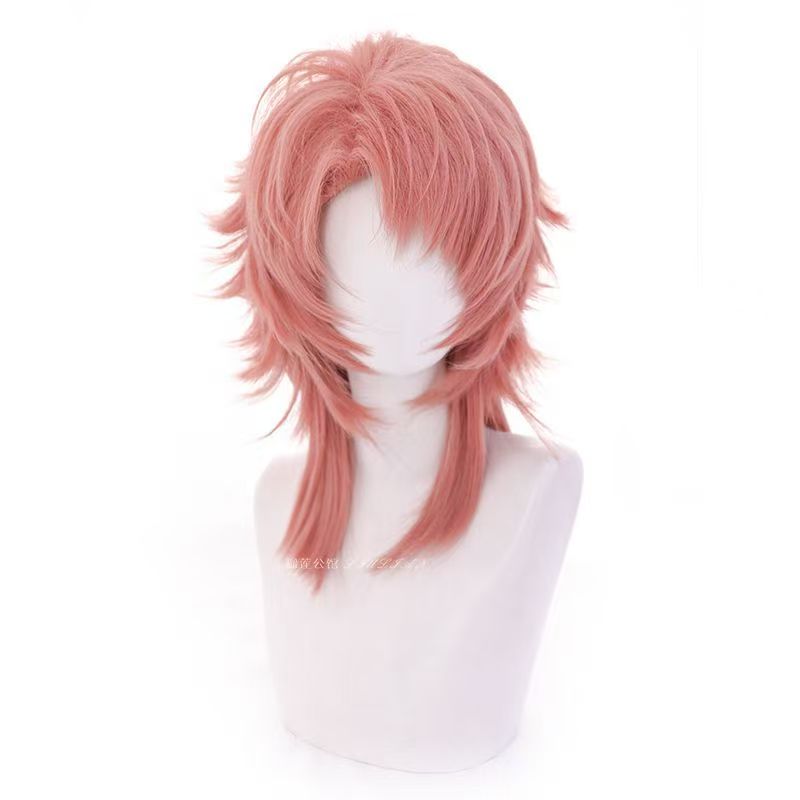 サビト コスプレウィッグ ピンク オレンジ マルレット ウル - Mens Accessories Style のレビューと価格