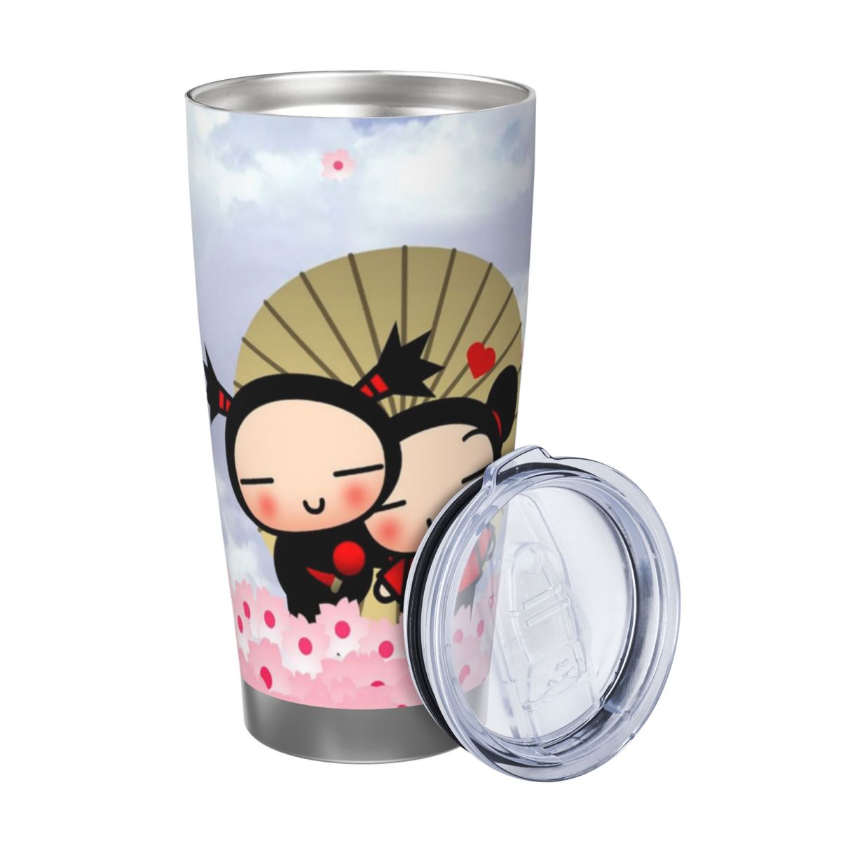 かわいい漫画プッカ 20オンス ステンレス製 保温保冷コーヒ - Flask Stainless Steel のレビューと価格