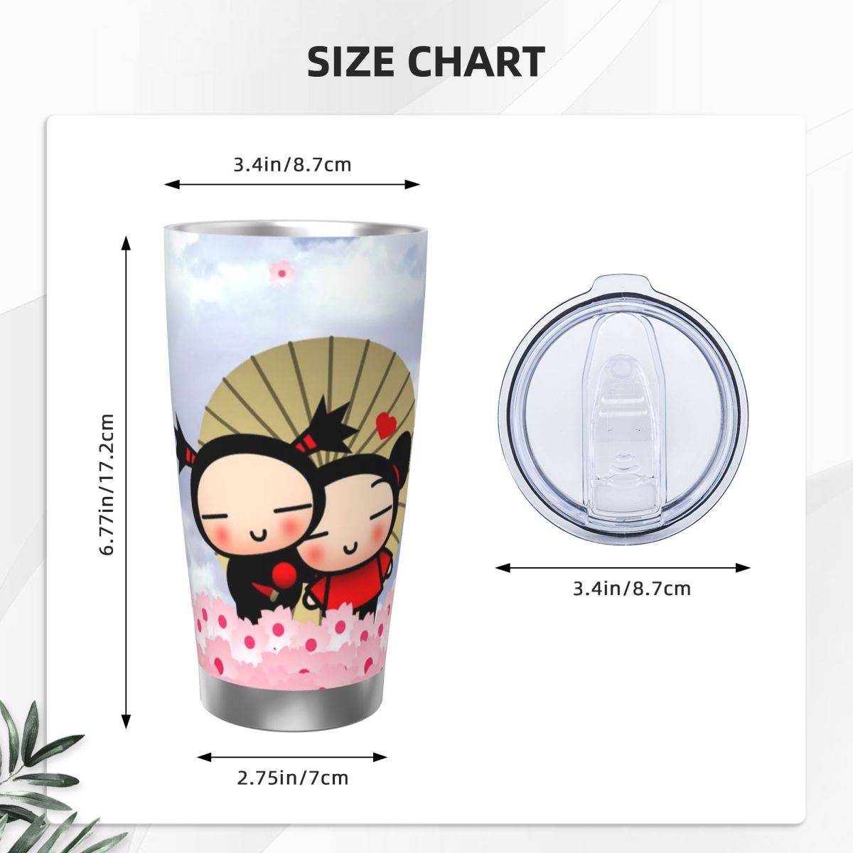 かわいい漫画プッカ 20オンス ステンレス製 保温保冷コーヒ - Flask Stainless Steel のレビューと価格
