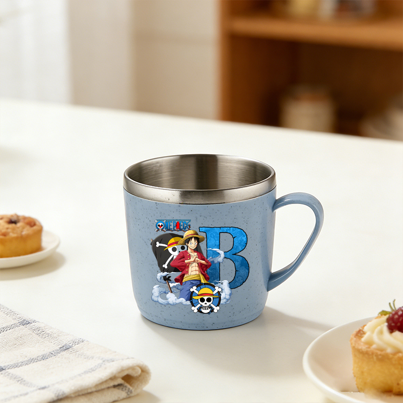 ワンピース ウォーターカップ 男の子 女の子 アニメ レター - Flask Stainless Steel のレビューと価格