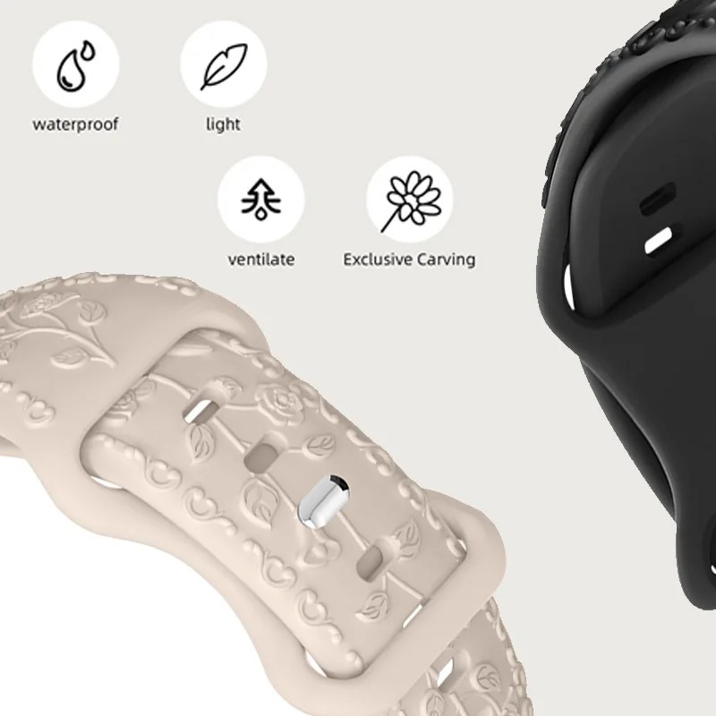 アップルウォッチ用刻印シリコンストラップ,ブレスレット,44 - Men'S Accessories Nike のレビューと価格