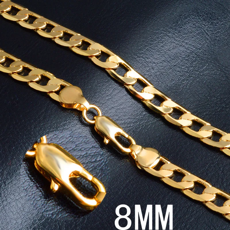 ホット高級 18 K ゴールドラッキー 8 ミリメートル横向 - Men'S Accessories Affordable のレビューと価格