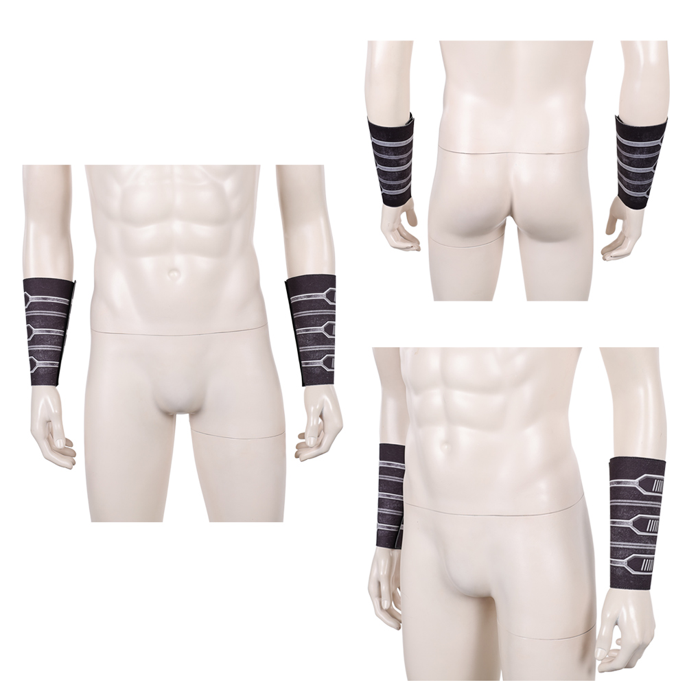 映画宇宙戦闘コスプレ影の主銀革ハンドガードアクセサリーハロウ - Men Accessories Silver のレビューと価格