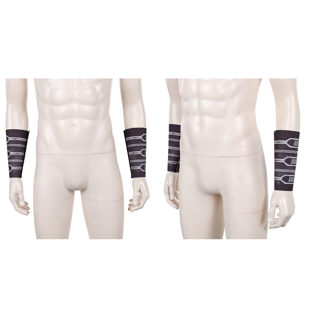 映画宇宙戦闘コスプレ影の主銀革ハンドガードアクセサリーハロウ - Men Accessories Silver のレビューと価格