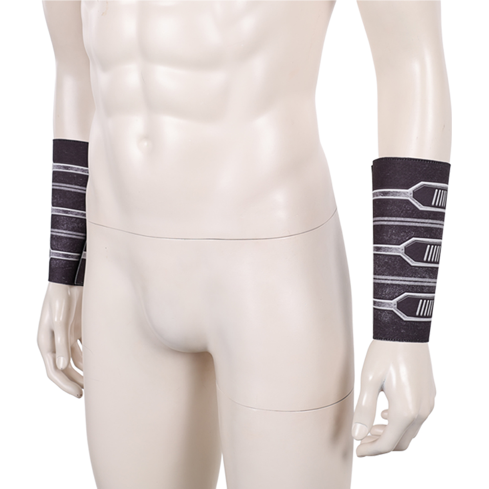 映画宇宙戦闘コスプレ影の主銀革ハンドガードアクセサリーハロウ - Men Accessories Silver のレビューと価格